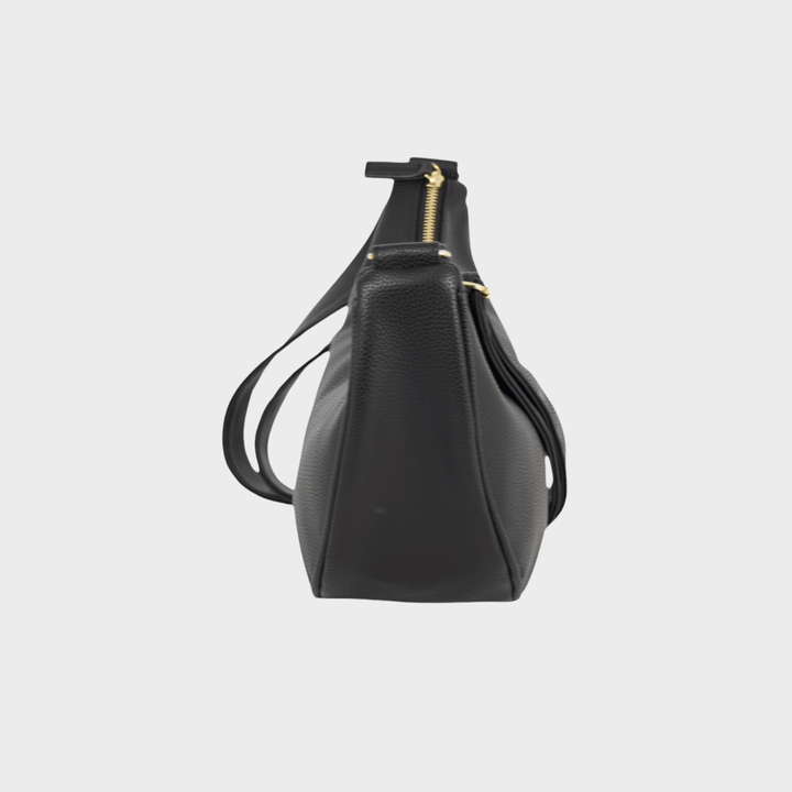 Ladies Half Moon Bag Black from You Know Who's