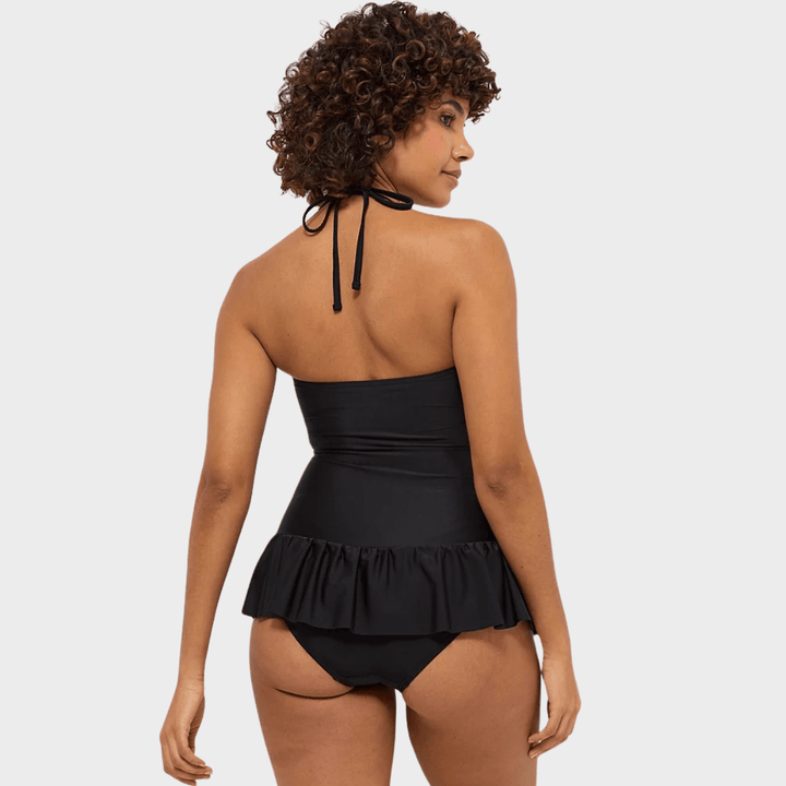 Ladies Halter Neck Peplum Skirtini Swimsuit from You Know Who's