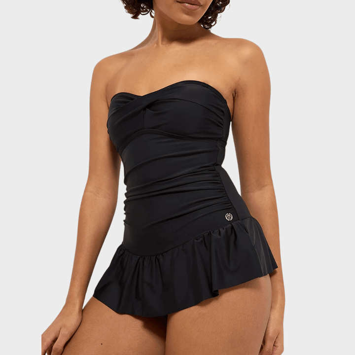 Ladies Halter Neck Peplum Skirtini Swimsuit from You Know Who's