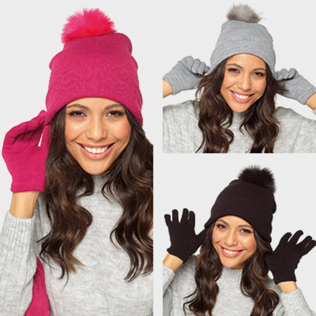 Ladies Hat and Touchscreen Gloves from You Know Who's