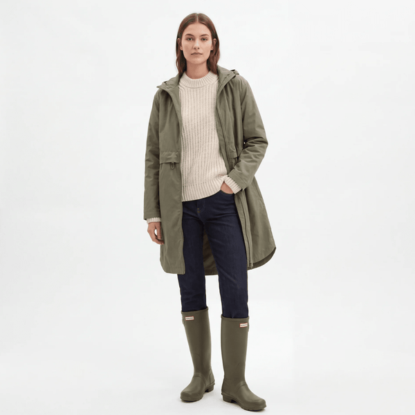 Ladies Hooded Longline Raincoat from You Know Who's