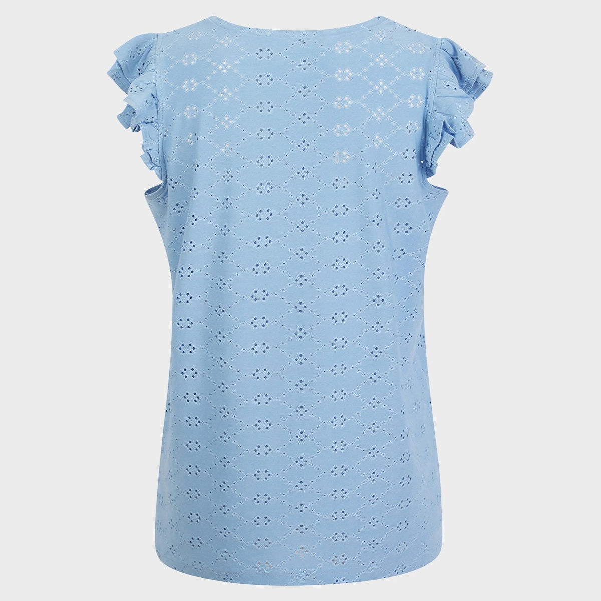 Ladies Hydrangea Flower Ruffle Sleeve Top from You Know Who's
