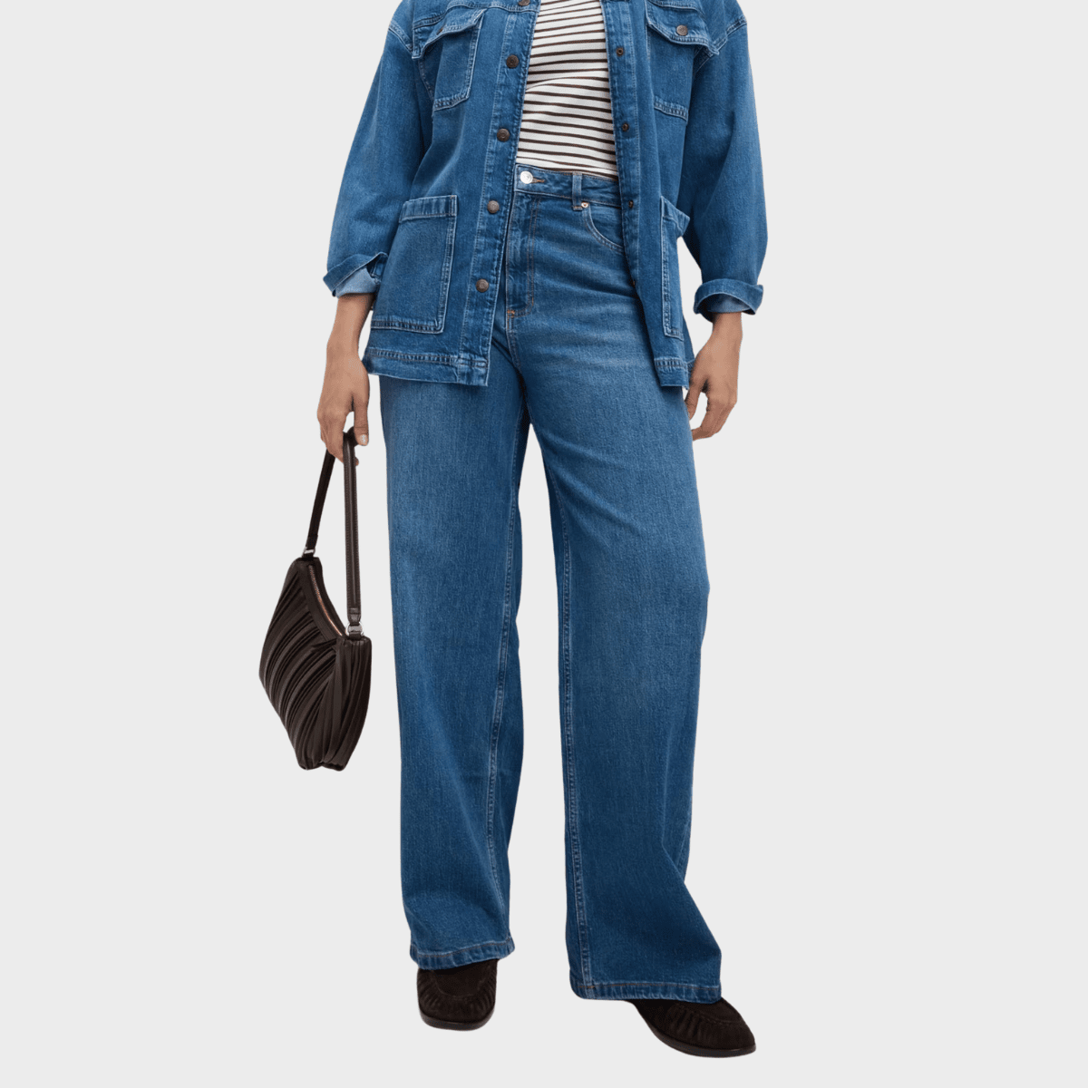 Ladies Indigo Wide Leg Jeans from You Know Who's