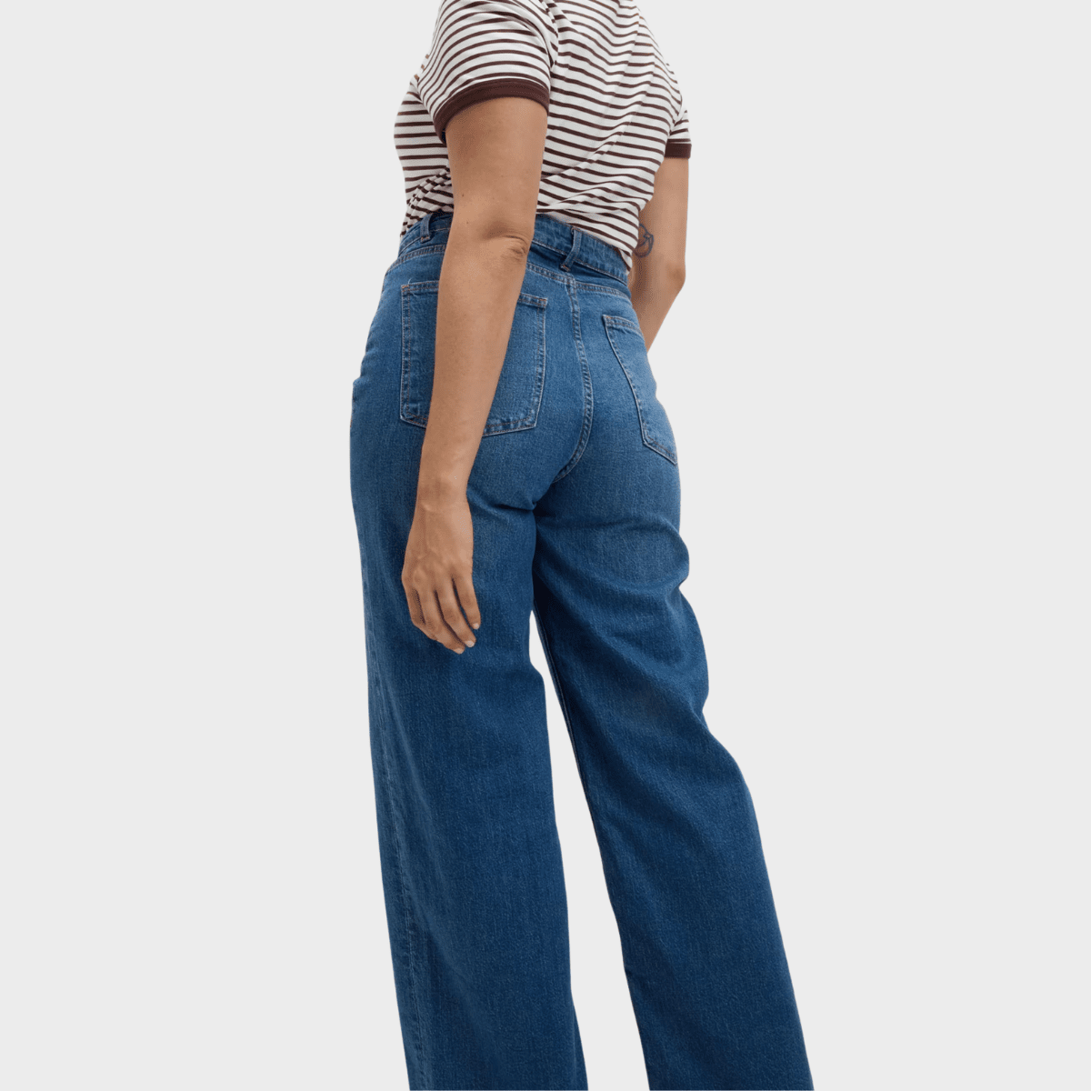 Ladies Indigo Wide Leg Jeans from You Know Who's