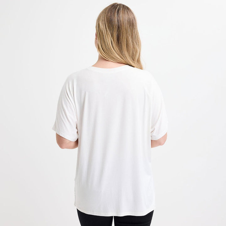 Ladies Ivory Diamond Diamonte Top from You Know Who's