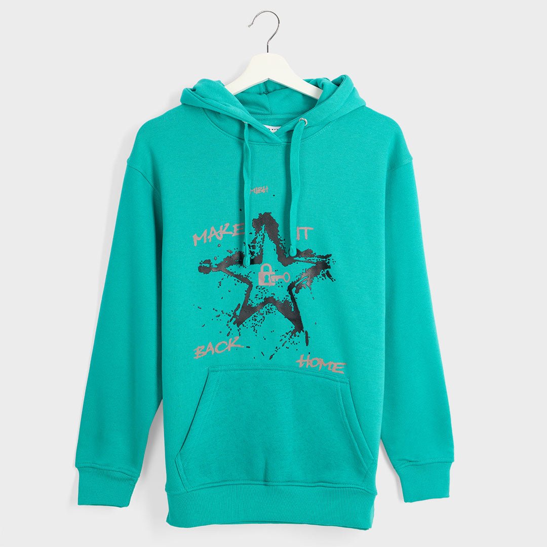 Ladies Jade Star Make It Back Hoodie from You Know Who's