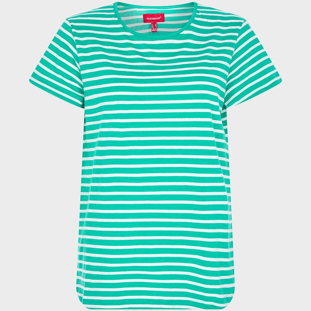 Ladies Jade Striped T - Shirt from You Know Who's