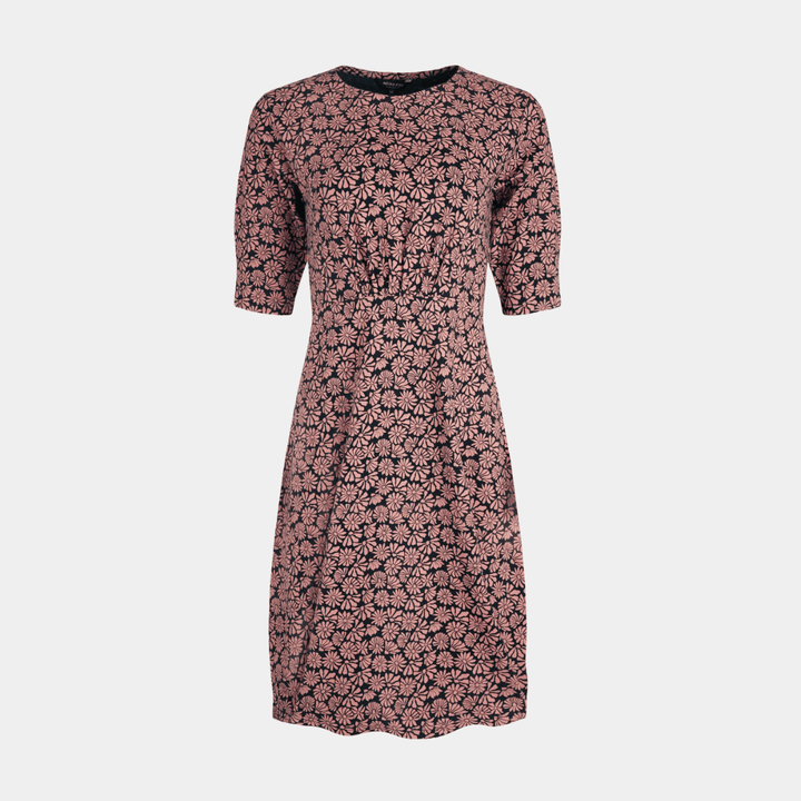 Ladies Jersey Swing Dress Navy/Pink from You Know Who's