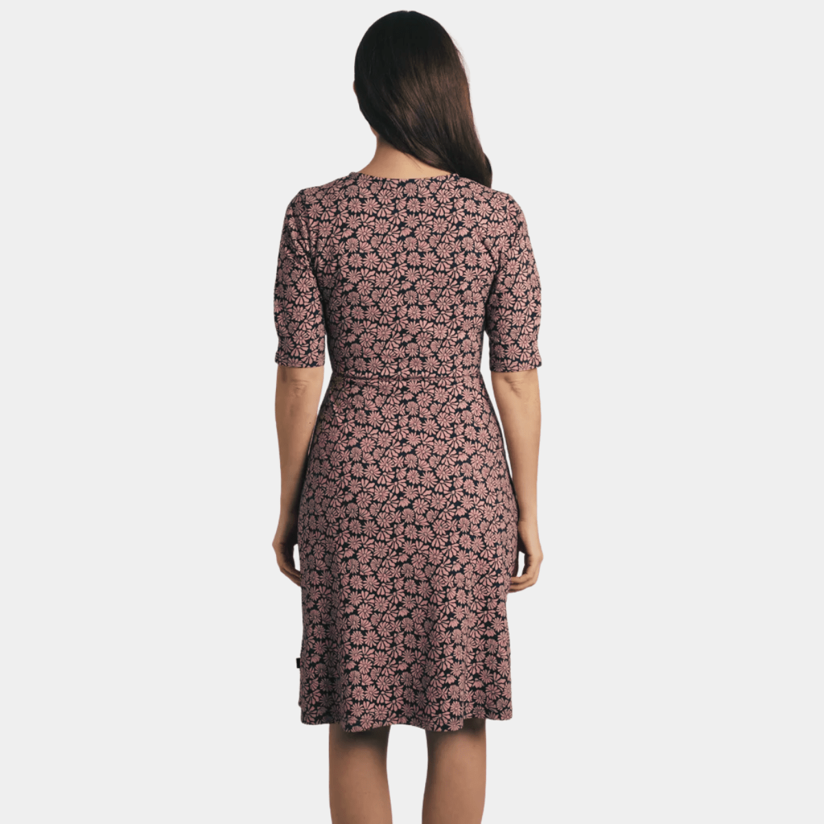 Ladies Jersey Swing Dress Navy/Pink from You Know Who's