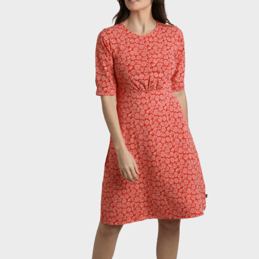 Ladies Jersey Swing Dress Orange/Coral from You Know Who's