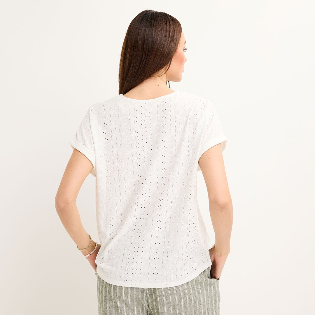 Ladies Keyhole Turnback Top from You Know Who's