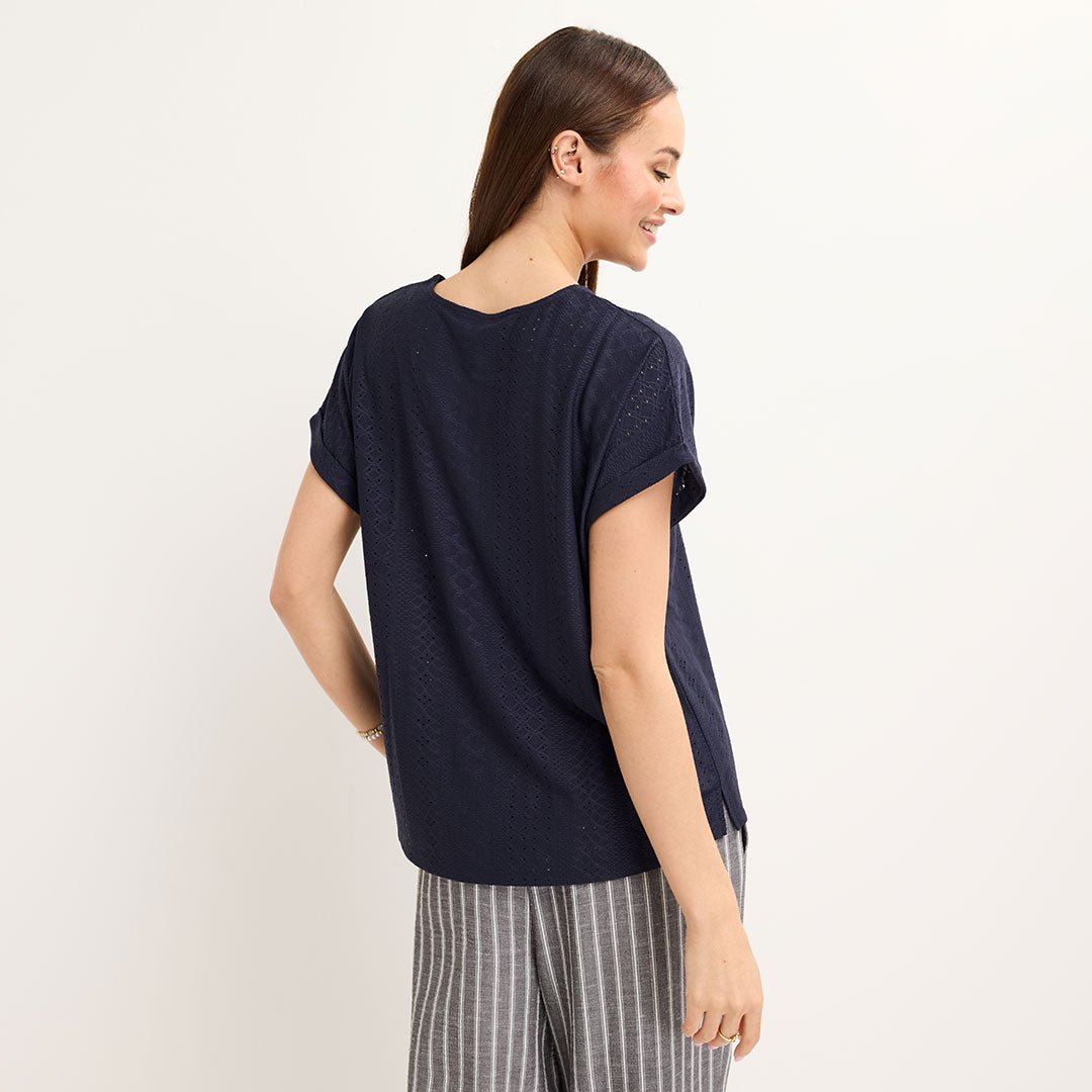 Ladies Keyhole Turnback Top from You Know Who's