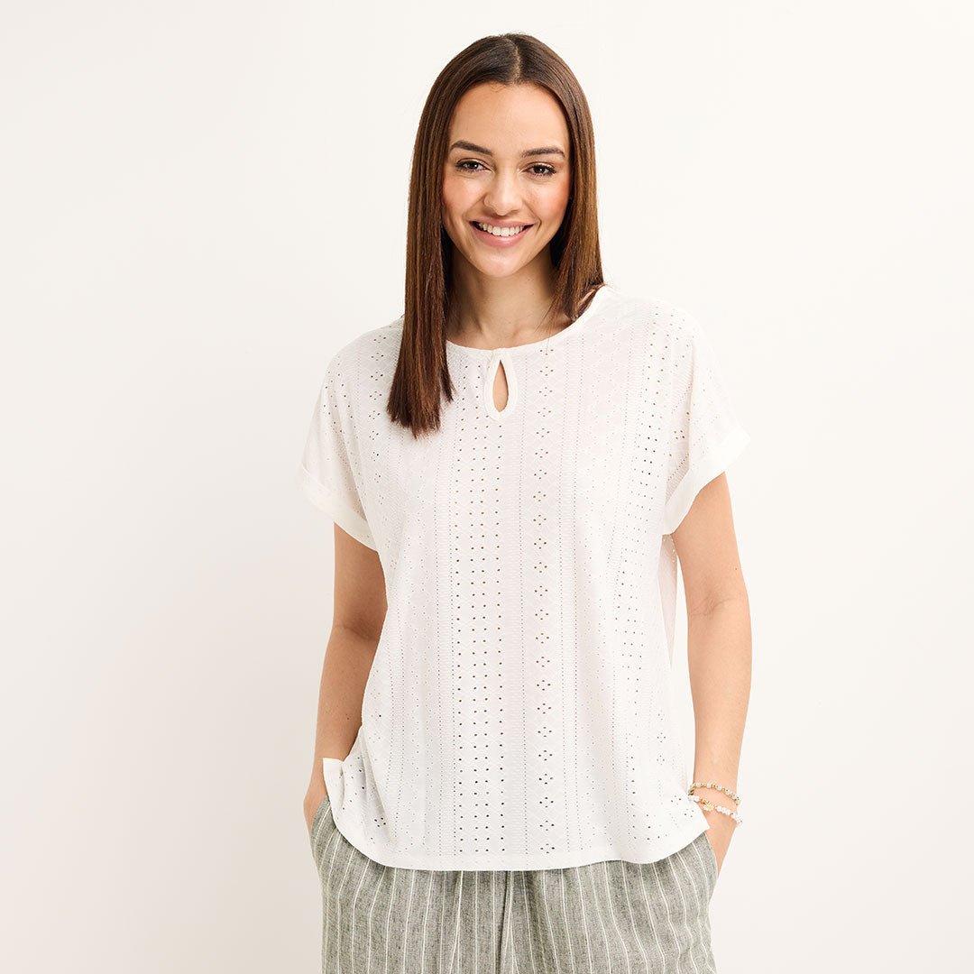 Ladies Keyhole Turnback Top from You Know Who's