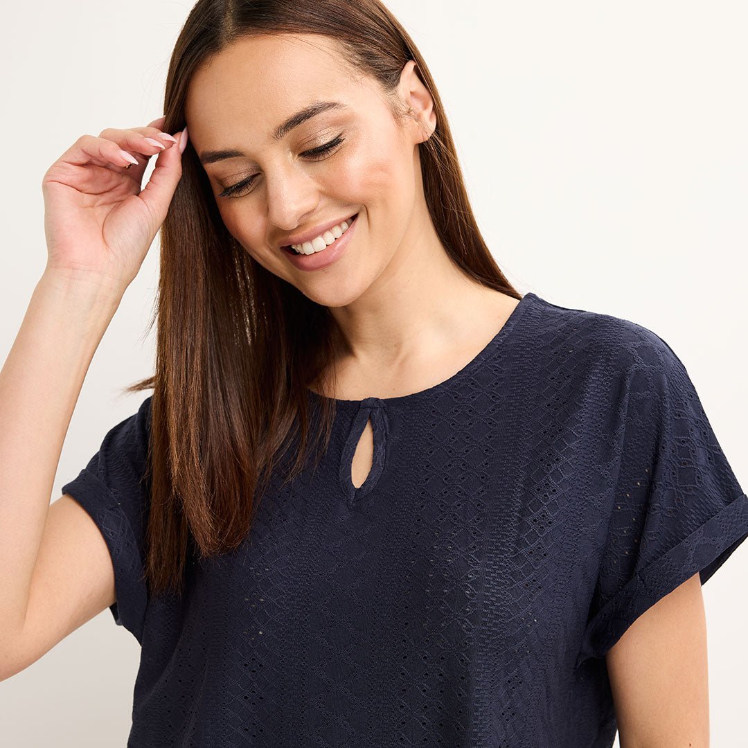 Ladies Keyhole Turnback Top from You Know Who's