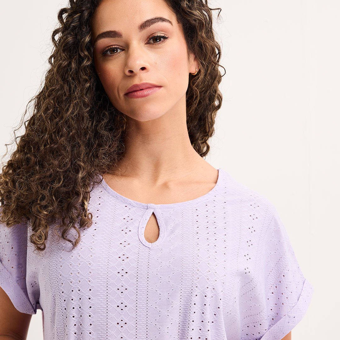Ladies Keyhole Turnback Top from You Know Who's