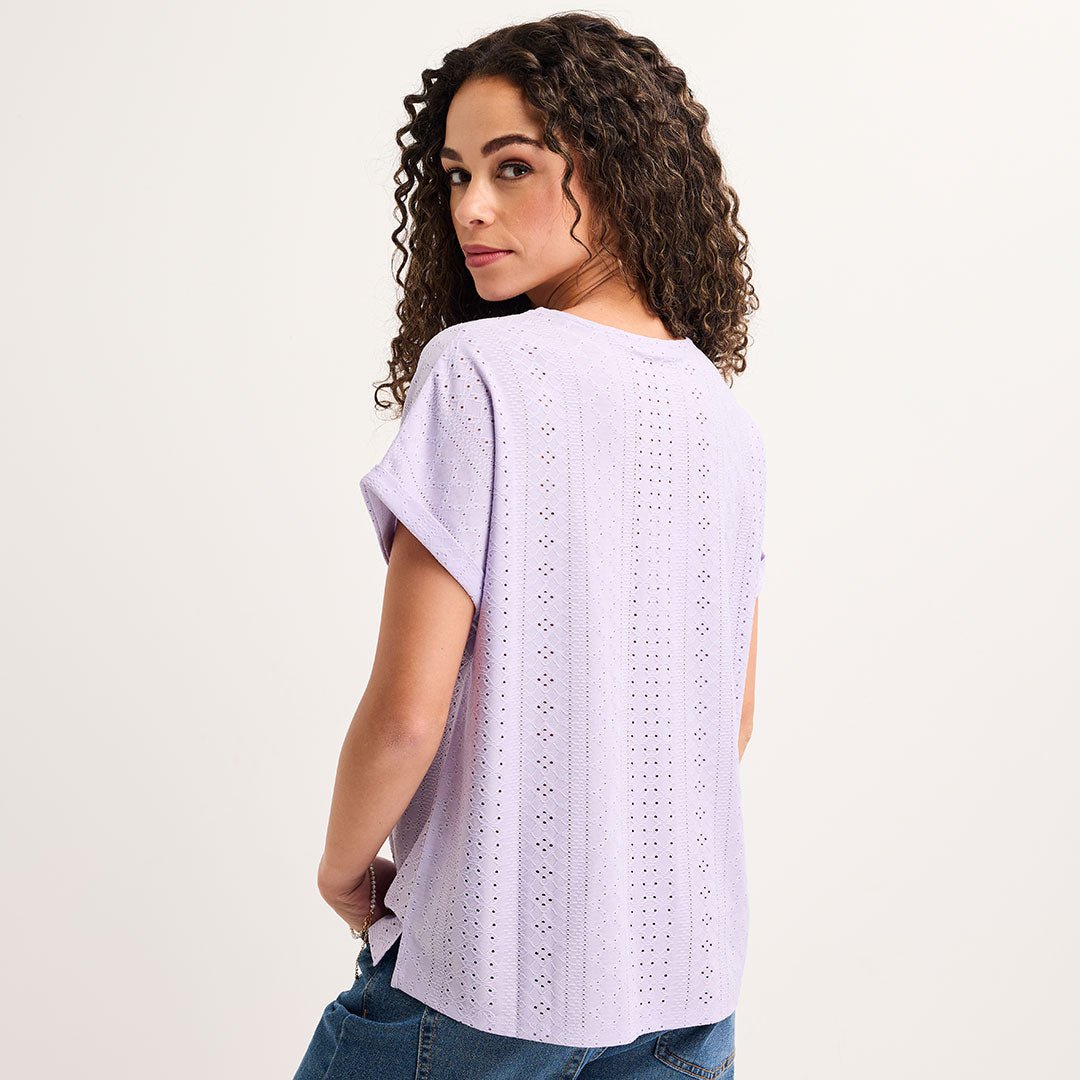 Ladies Keyhole Turnback Top from You Know Who's