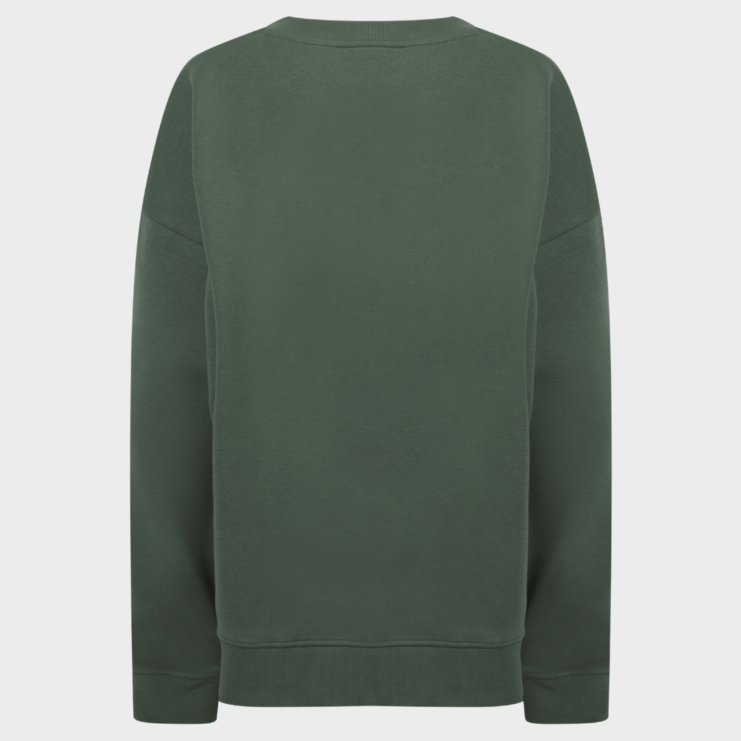 Ladies Khaki Stud Neckline Sweater from You Know Who's