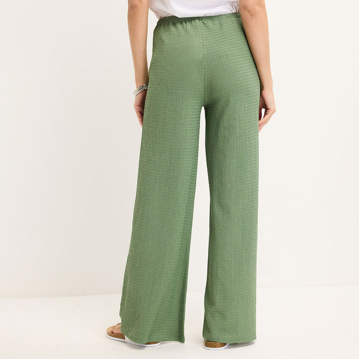 Ladies Khaki Tie Waist Trouser from You Know Who's