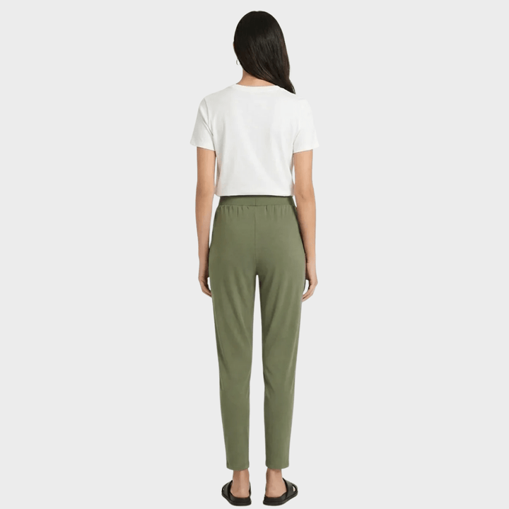 Ladies Khaki Viscose Trousers from You Know Who's