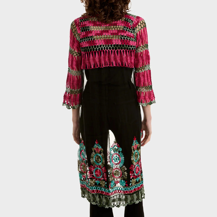 Ladies Lace Long Sleeve Embroidered Kimono from You Know Who's