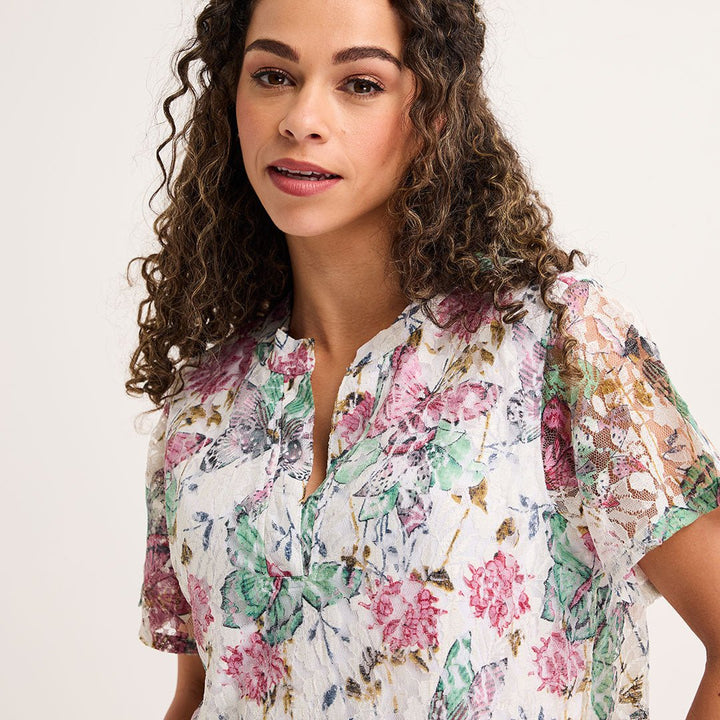 Ladies Lace Overlay Top from You Know Who's