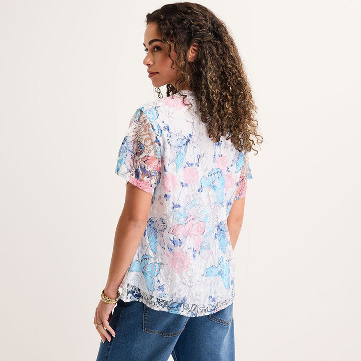 Ladies Lace Overlay Top from You Know Who's