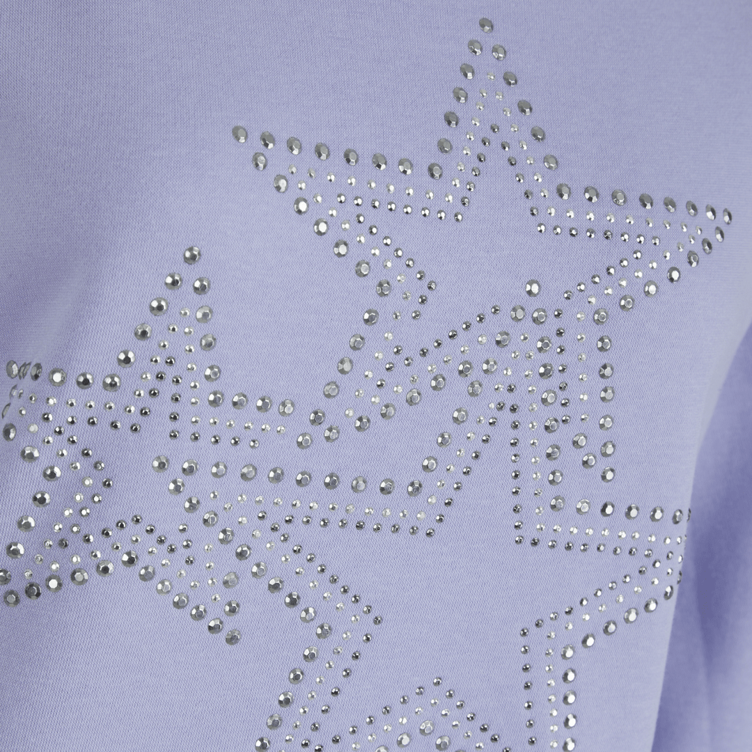 Ladies Lavender Star Embellishment Sweater from You Know Who's