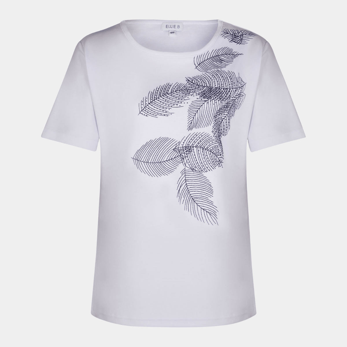Ladies Leaf Embellished T-shirt from You Know Who's