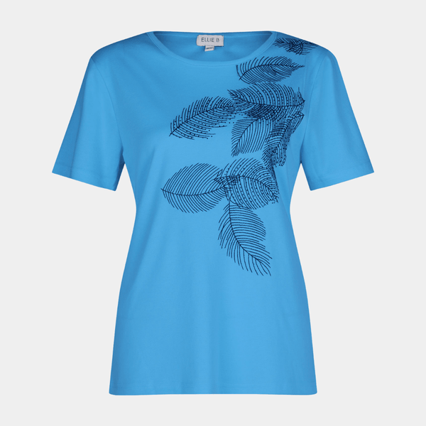 Ladies Leaf Embellished T-shirt from You Know Who's