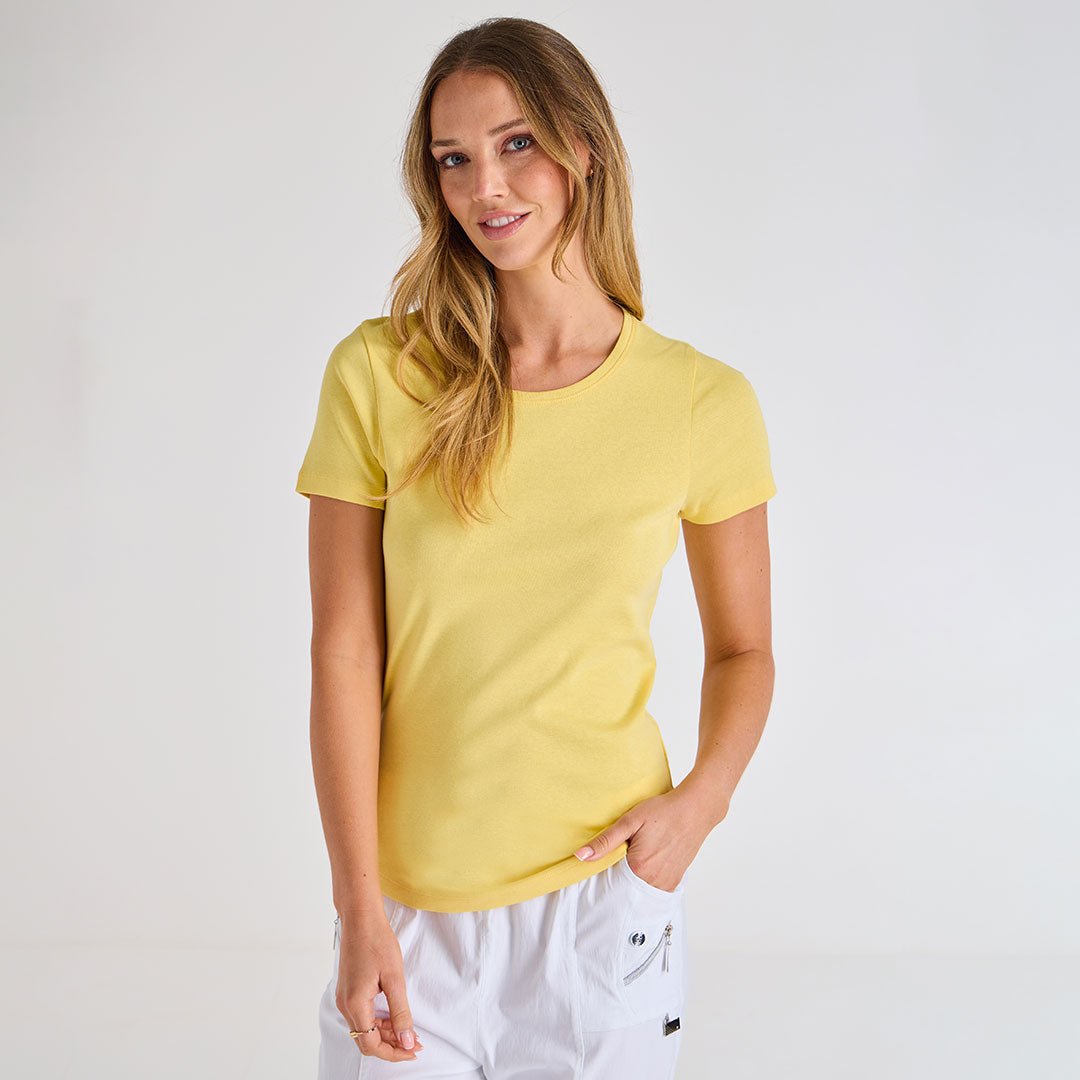 Ladies Lemon Drop Crew Neck T-Shirt from You Know Who's