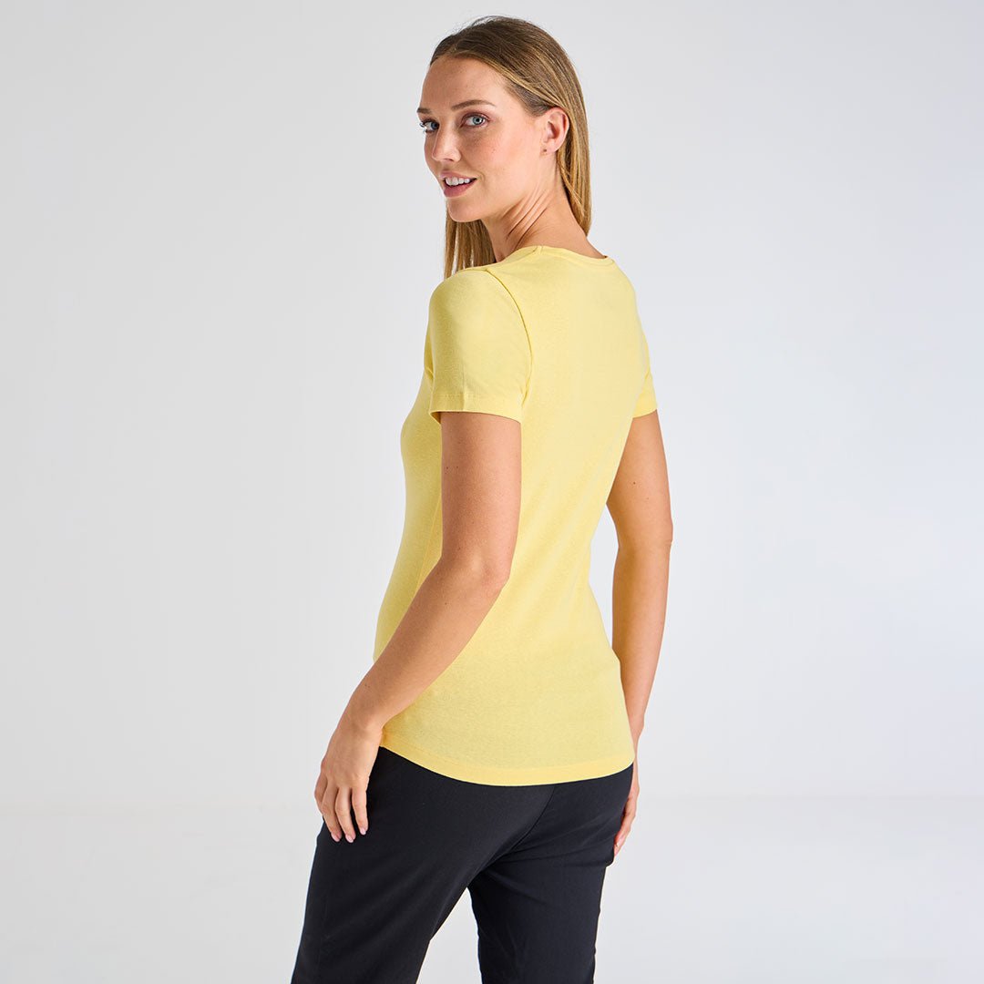 Ladies Lemon Drop V Neck T-Shirt from You Know Who's
