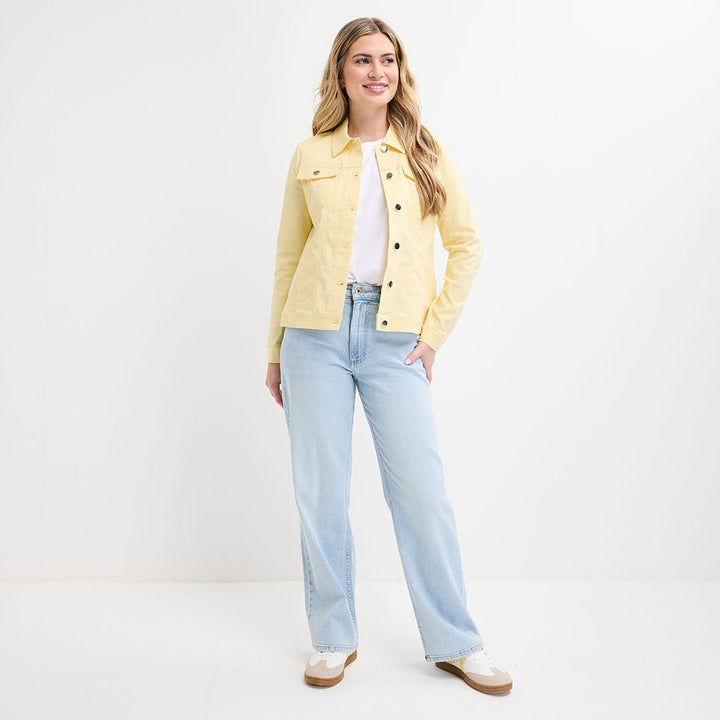 Ladies Lemon Stretch Denim Jacket from You Know Who's
