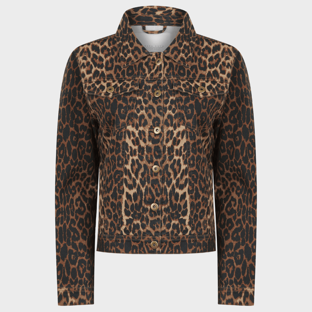 Ladies Leopard Denim Jacket from You Know Who's