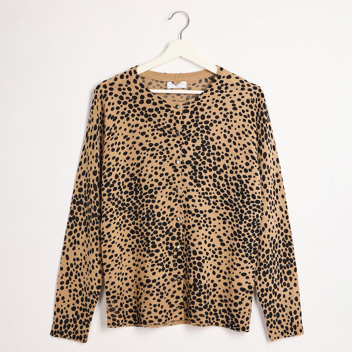Ladies Leopard Print Cardigan from You Know Who's