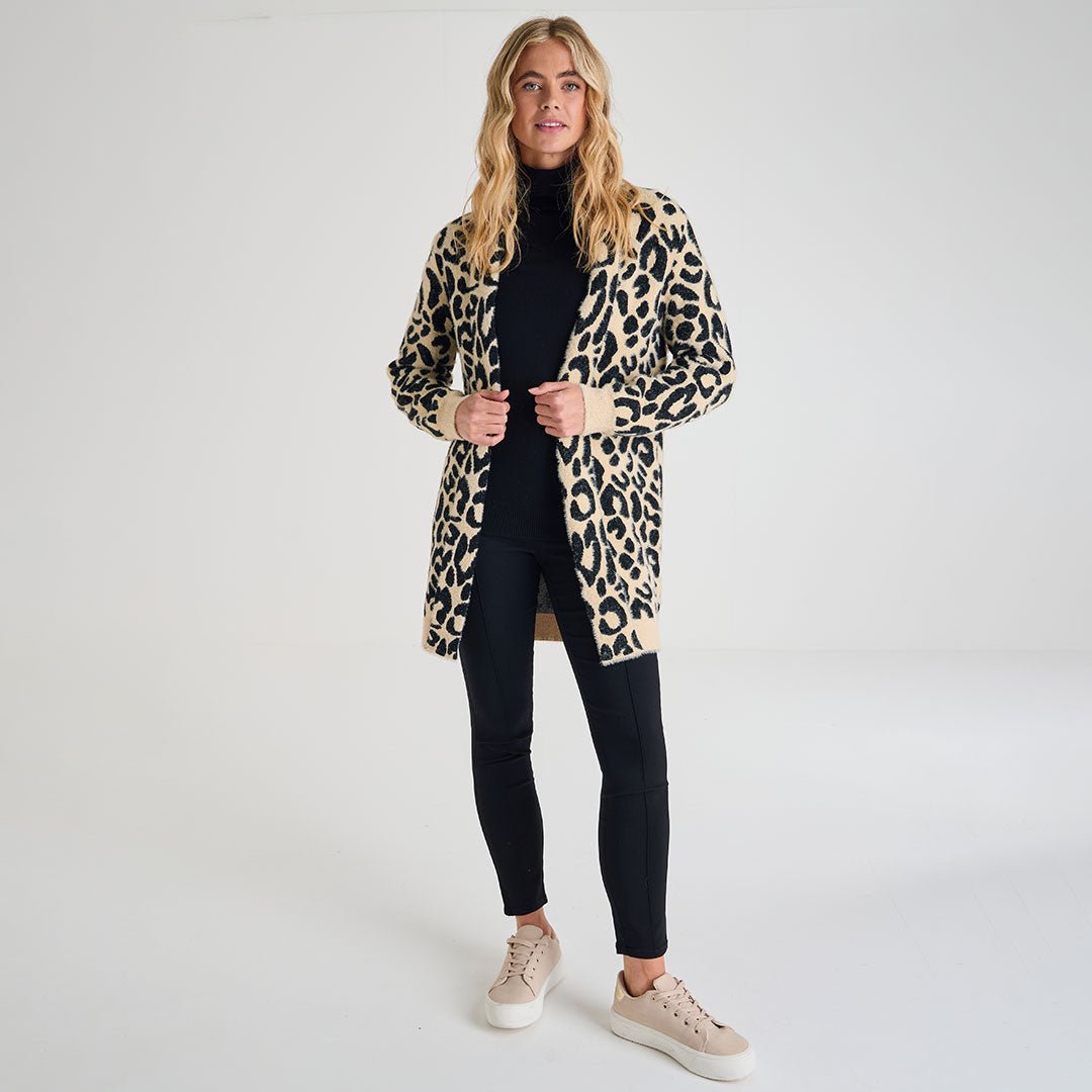 Ladies LeopardCardigan from You Know Who's