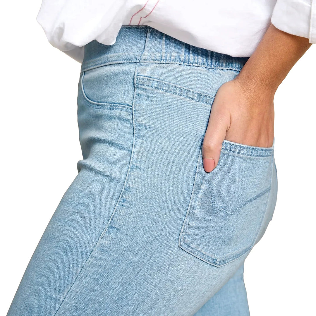 Ladies Light Indigo High Waisted Jegging from You Know Who's