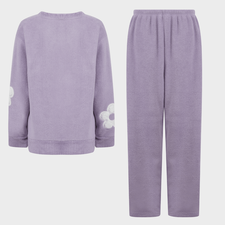 Ladies Lilac Flower Loungewear Set from You Know Who's