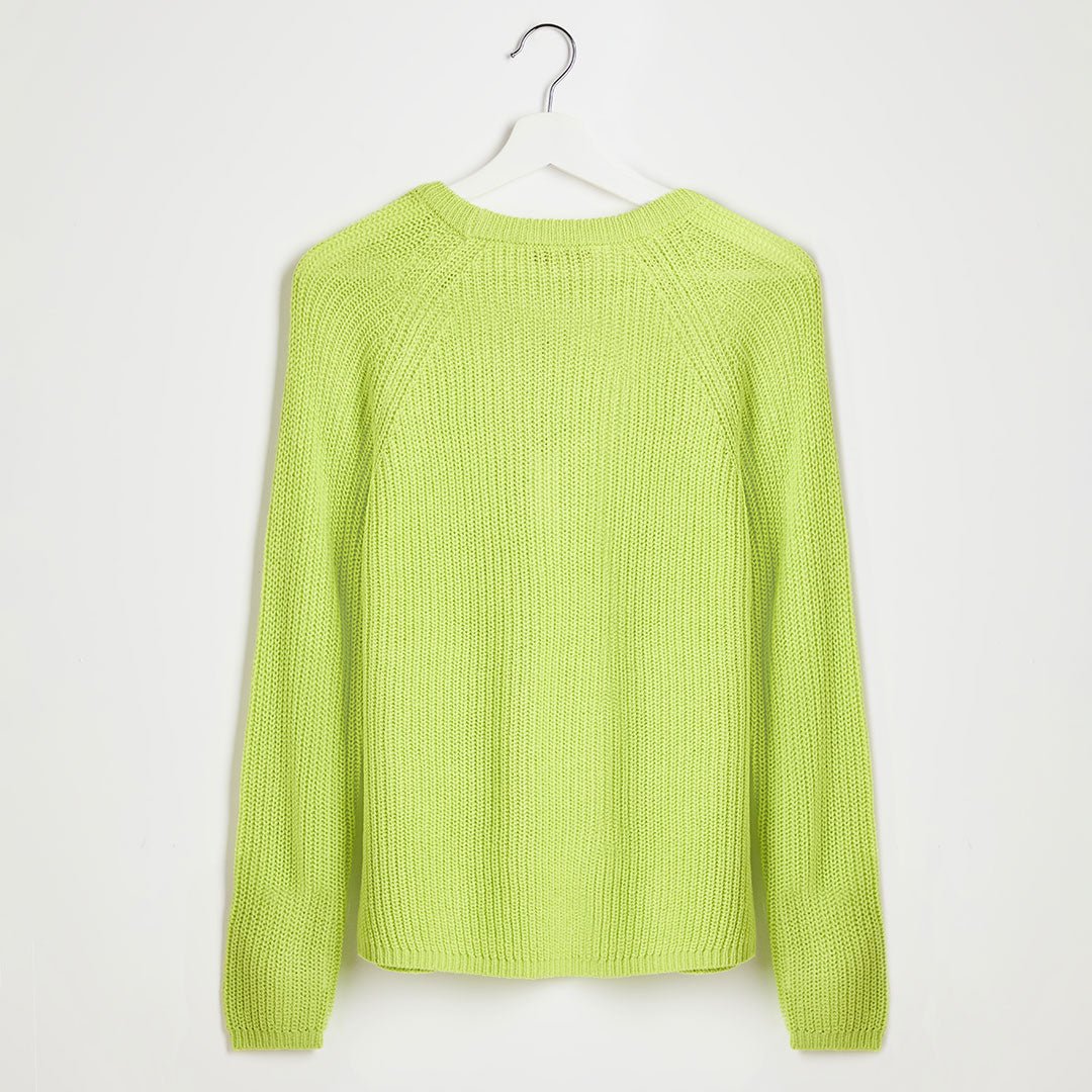 Ladies Lime Raglan Sleeve Jumper from You Know Who's