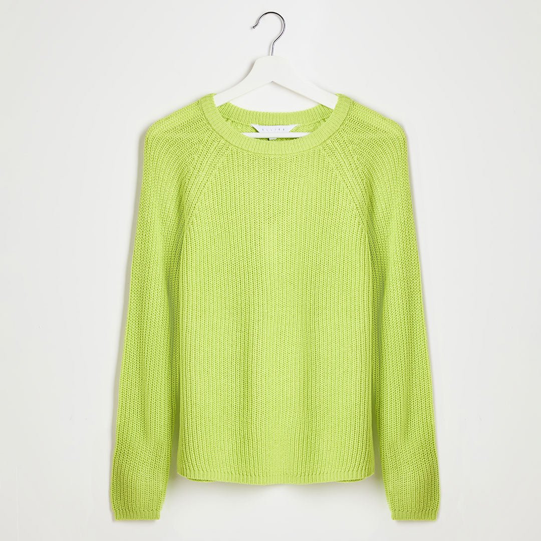 Ladies Lime Raglan Sleeve Jumper from You Know Who's