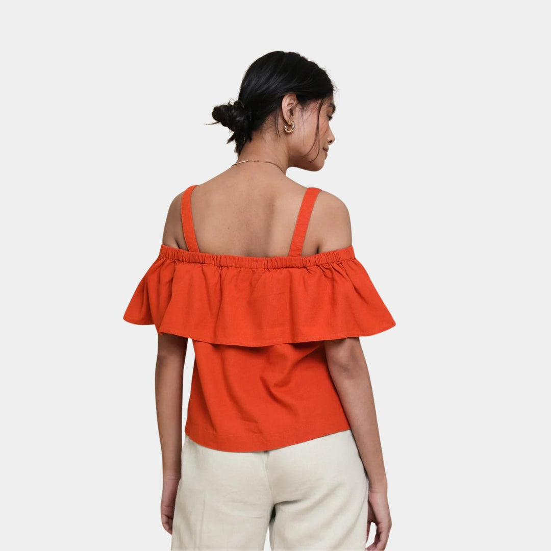 Ladies Linen Bardot Top from You Know Who's