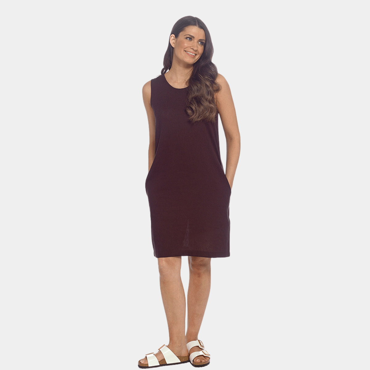 Ladies Linen Blend Sleeveless Dress from You Know Who's