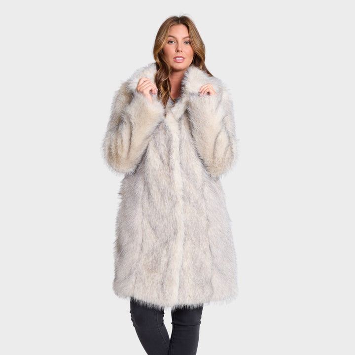 Ladies Long Faux Fur Coat from You Know Who's