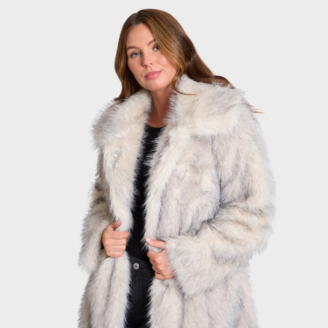 Ladies Long Faux Fur Coat from You Know Who's