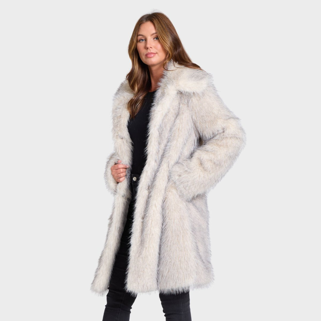 Ladies Long Faux Fur Coat from You Know Who's