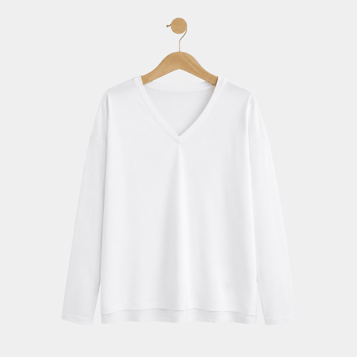 Ladies Long Sleeved V-Neck Top from You Know Who's