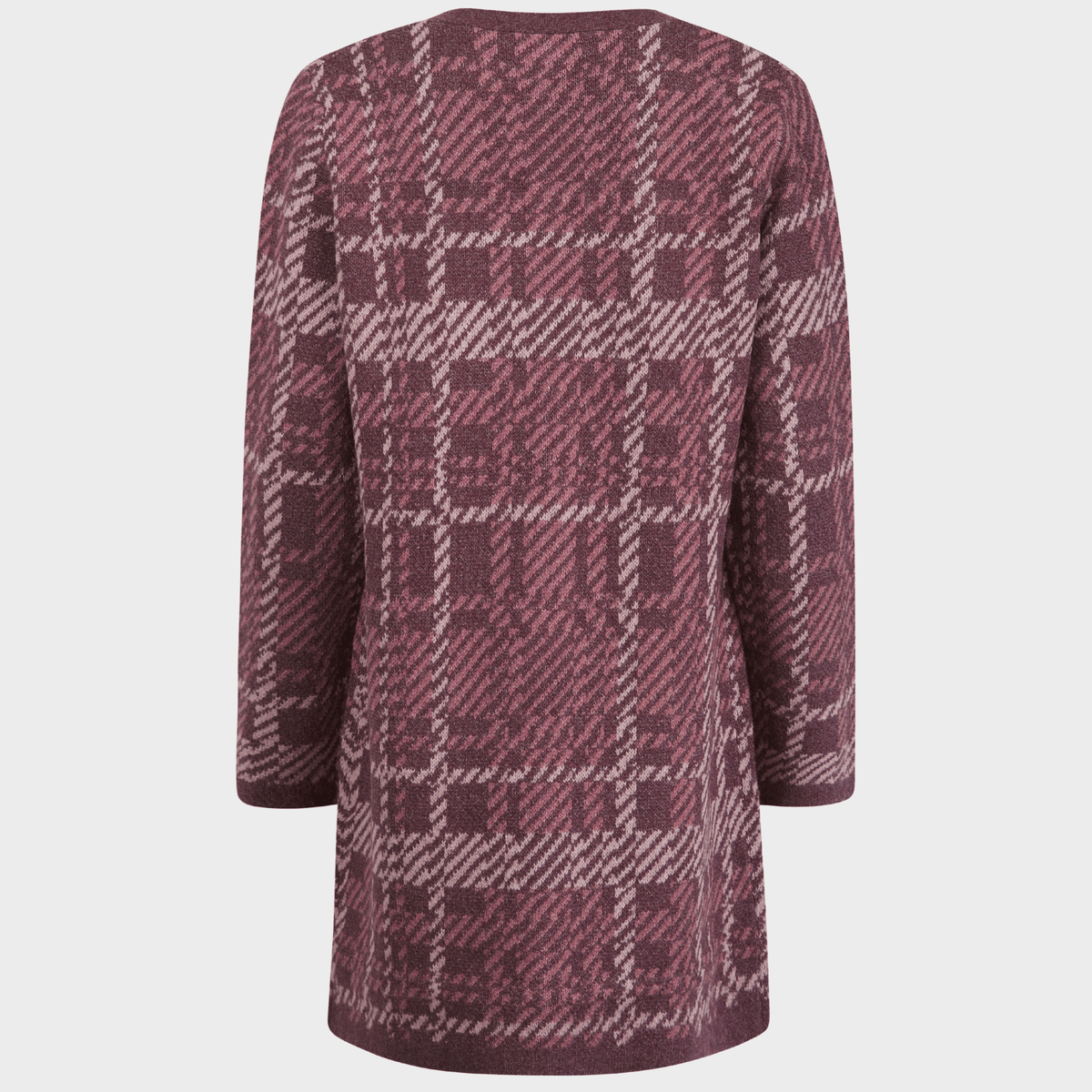 Ladies Longline Checked Cardigan from You Know Who's
