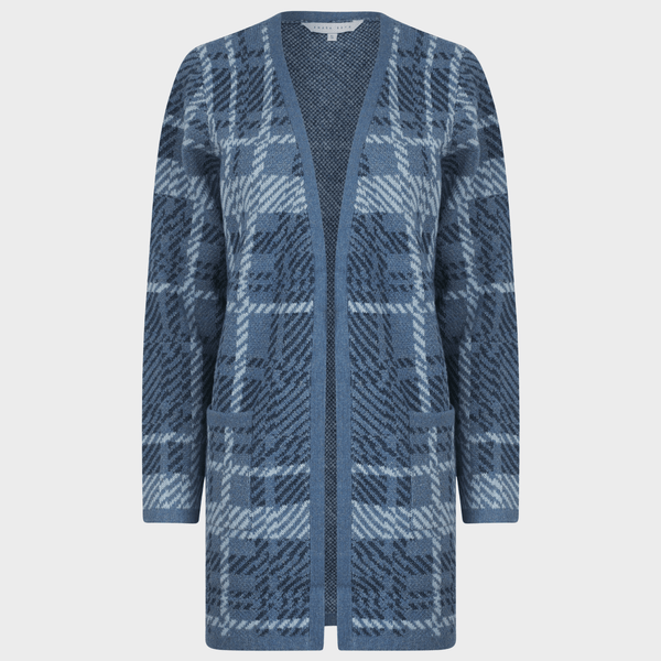 Ladies Longline Checked Cardigan from You Know Who's