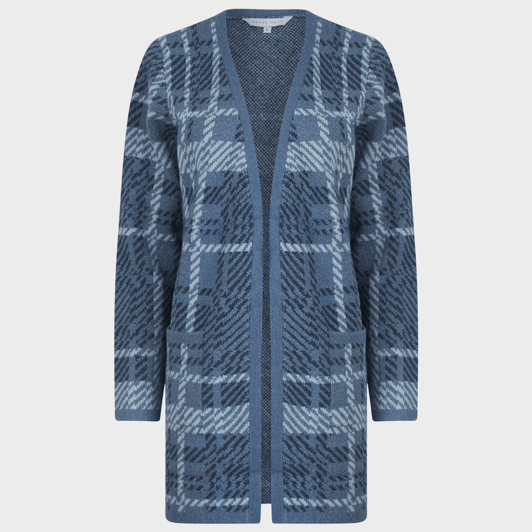 Ladies Longline Checked Cardigan from You Know Who's