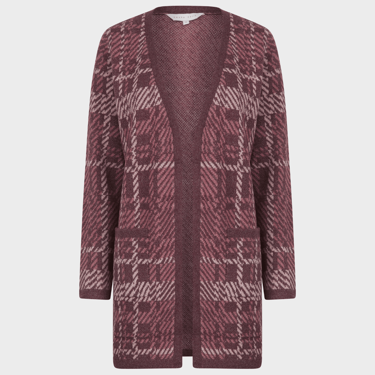 Ladies Longline Checked Cardigan from You Know Who's