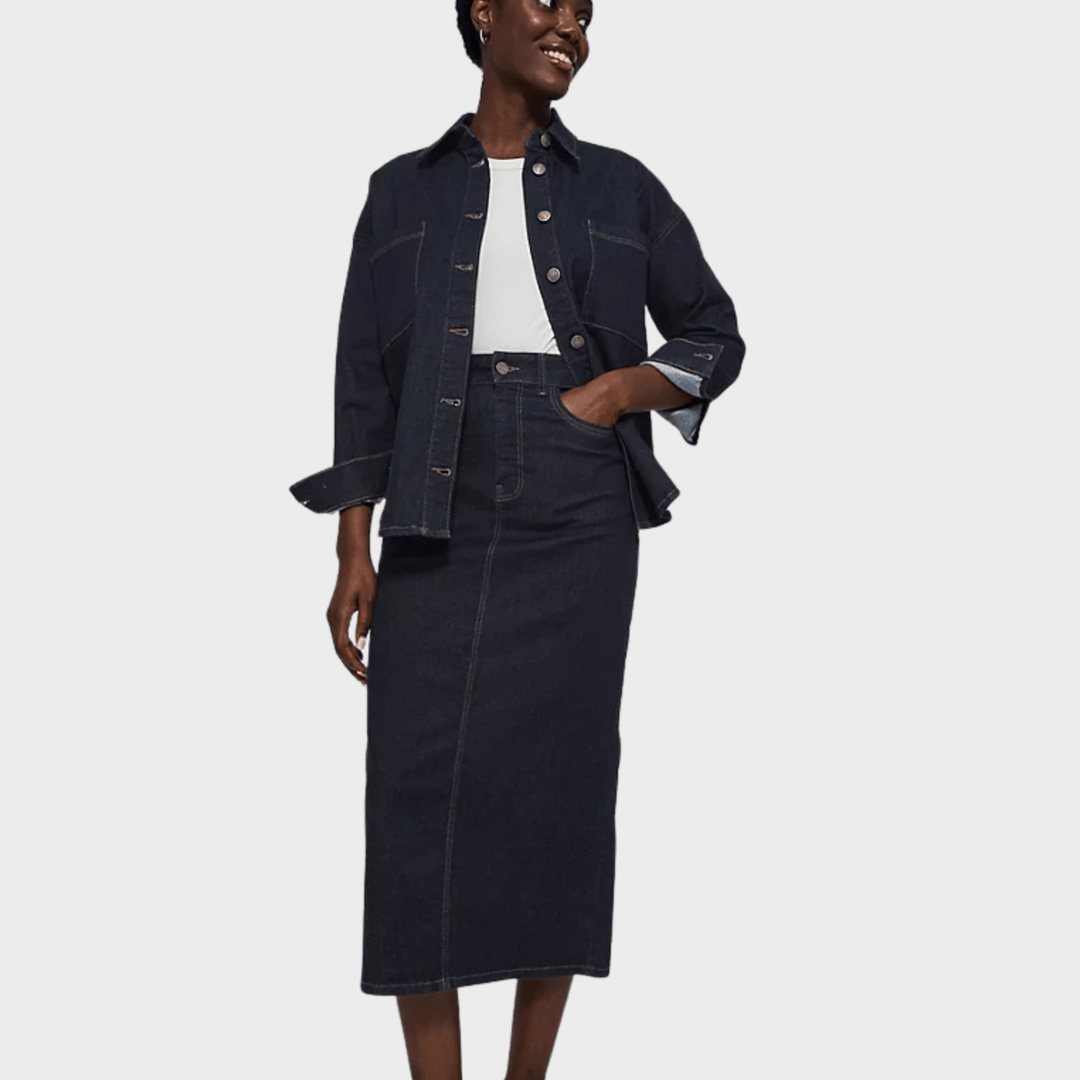 Ladies Longline Denim Skirt from You Know Who's